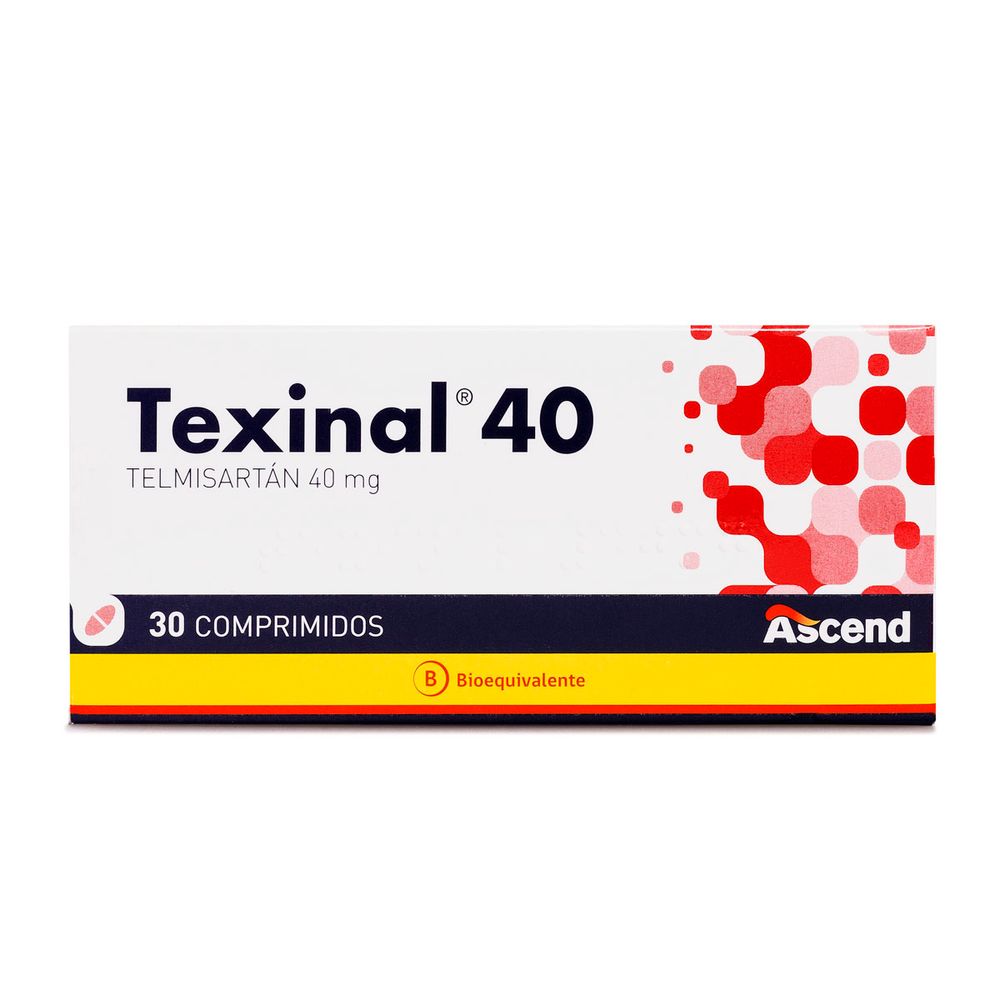 Texinal - Telmisartán 40 Mg - 30 Comprimidos