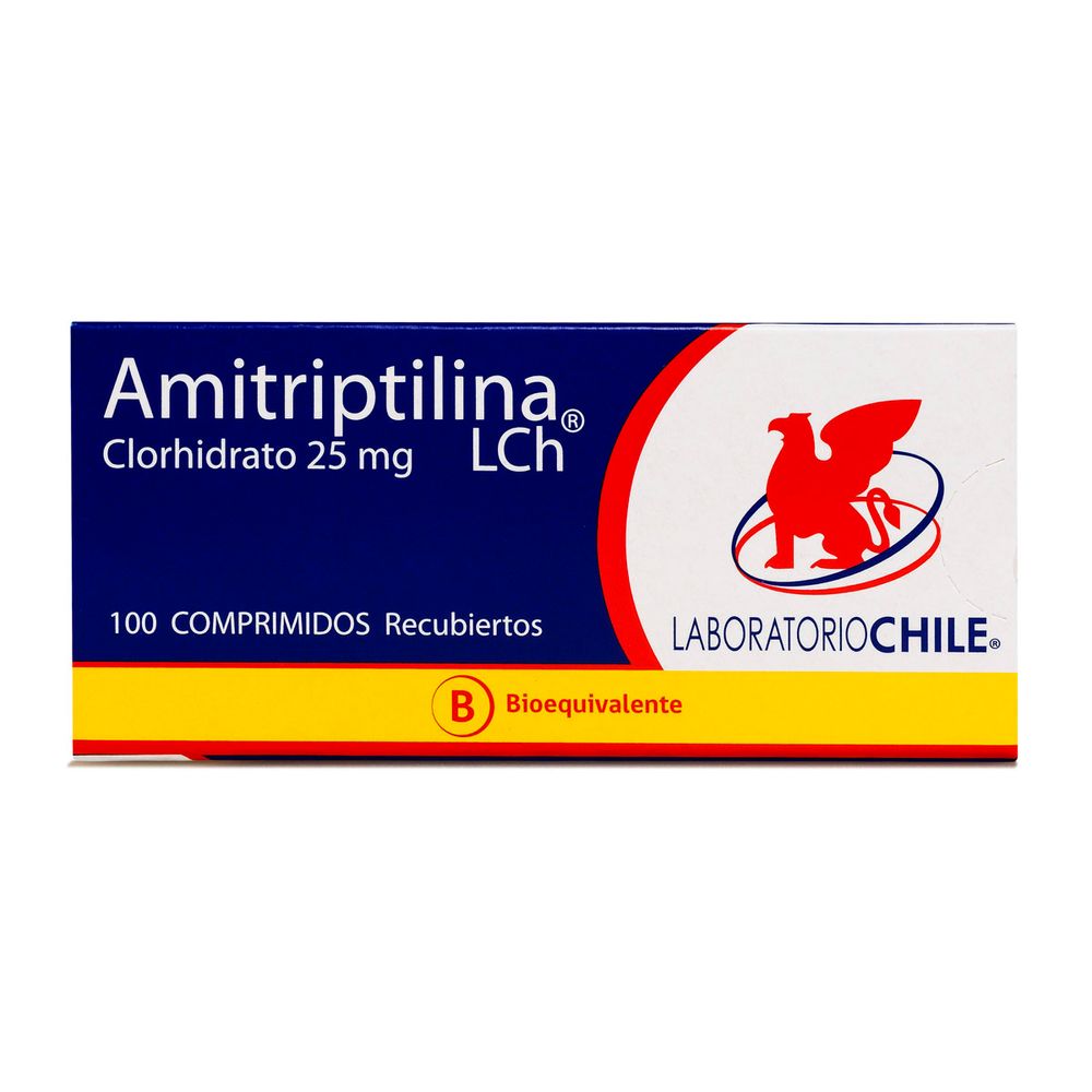 Amitriptilina Clorhidrato 25 mg 100 Comprimidos
