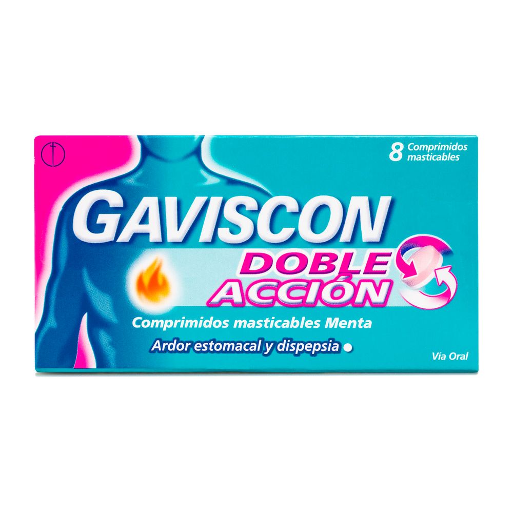 Gaviscon Doble Acción - 8 Comprimidos Masticables