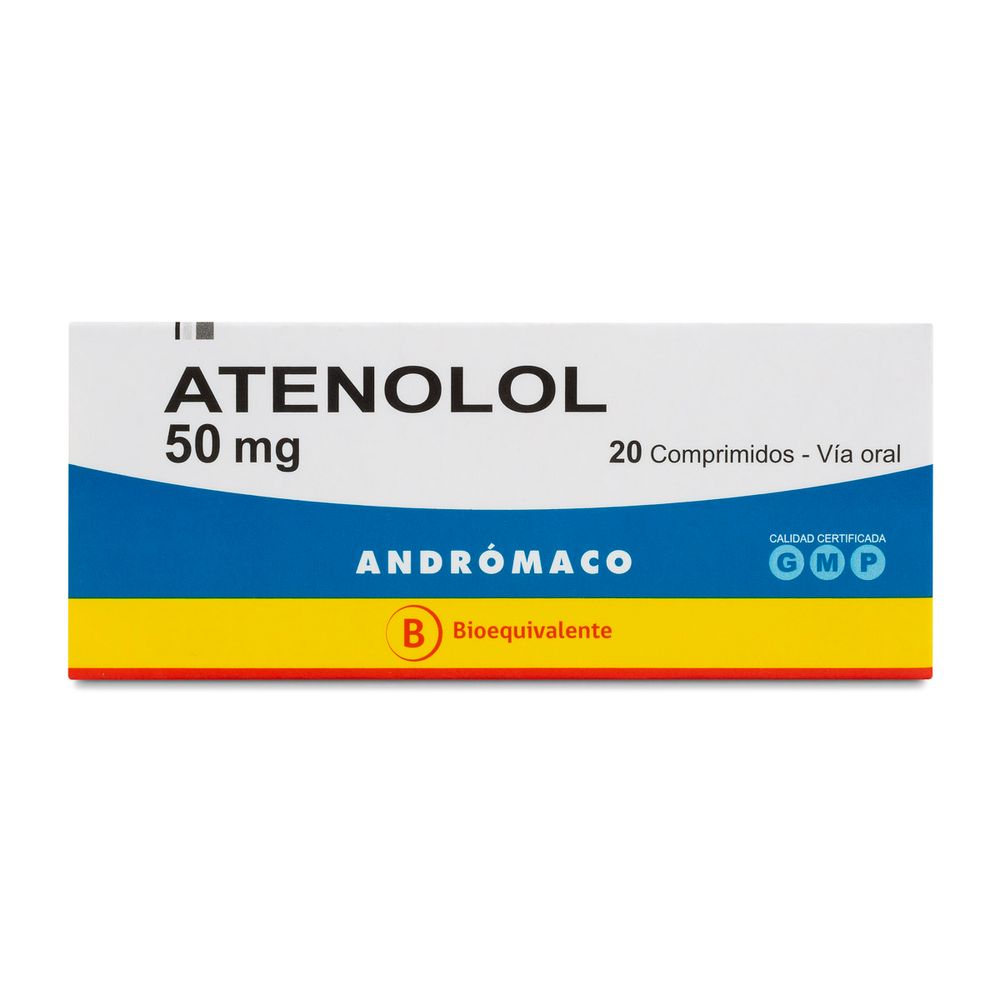 Atenolol 50 mg 20 Comprimidos