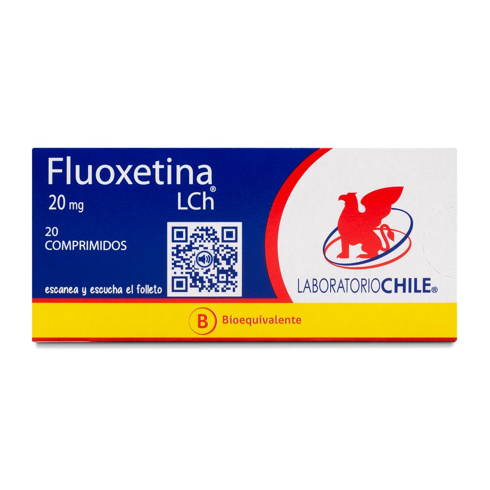 Fluoxetina 20 mg 20 Comprimidos
