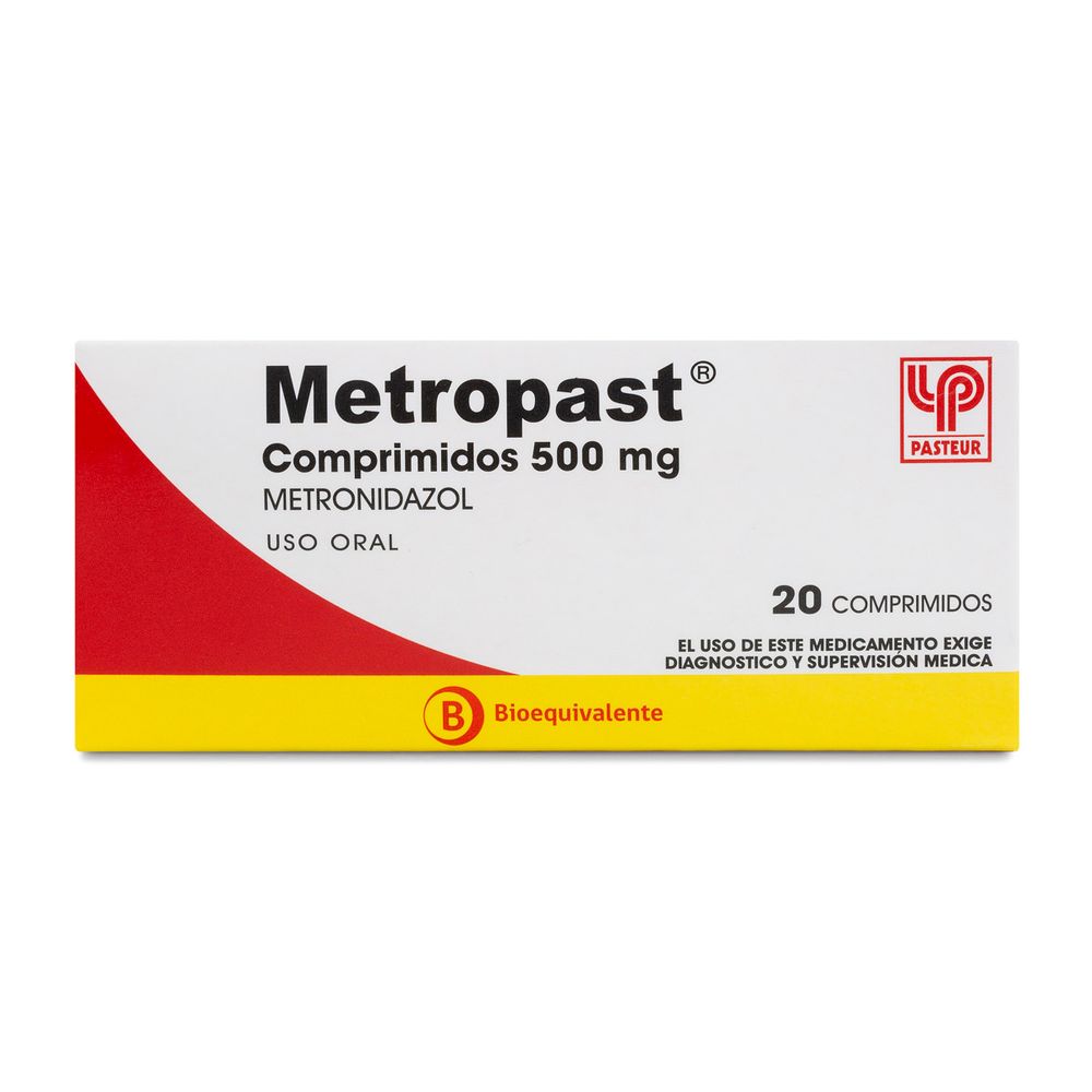 Metropast - Metronidazol 500 mg 20 Comprimidos