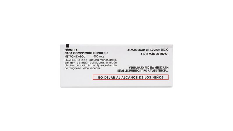 Metropast - Metronidazol 500 Mg - 20 Comprimidos