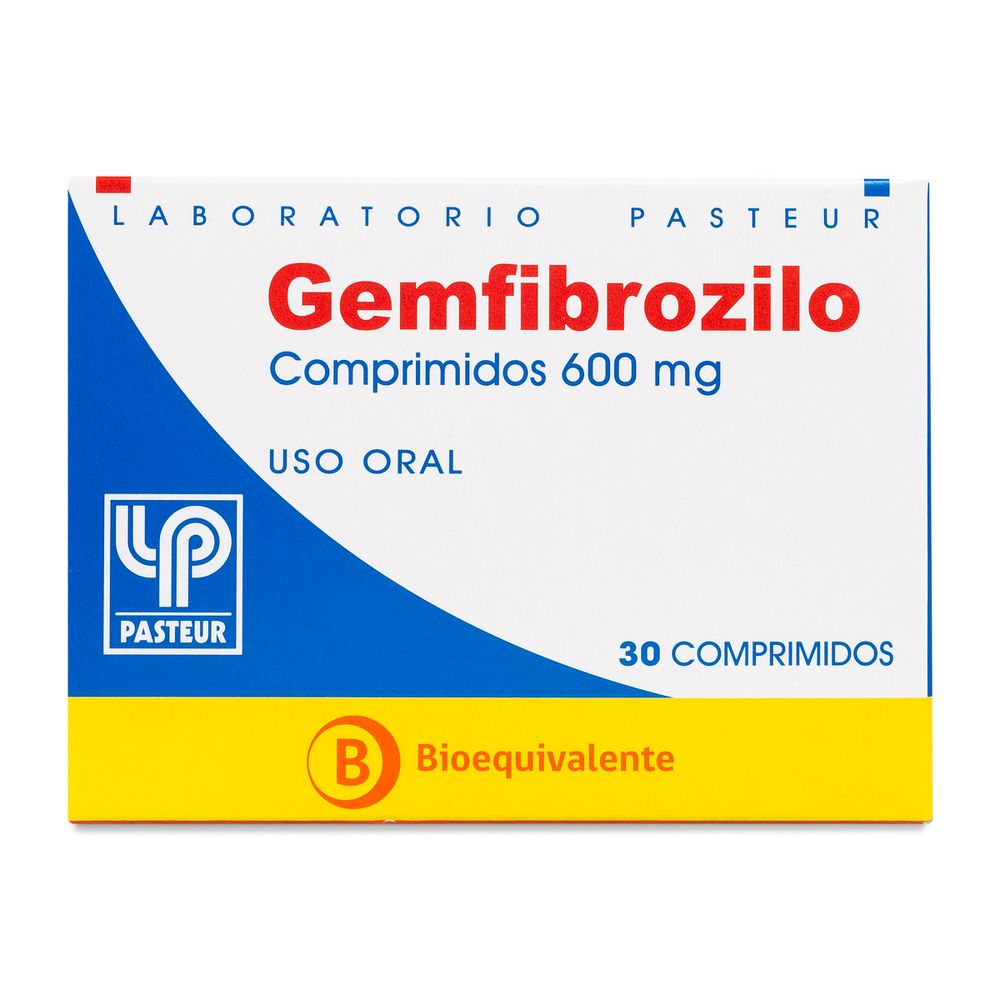 Gemfibrozilo 600 mg 30 Comprimidos