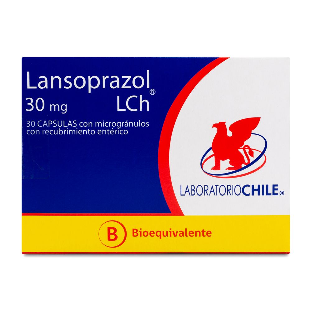 Lansoprazol 30 mg - 30 Cápsulas Con Micro gr anulos Con Recubrimiento Entérico