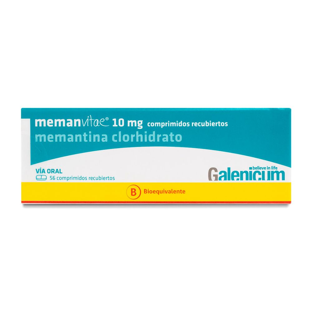 Memanvitae - Memantina Clorhidrato 10 mg - 56 Comprimidos Recubiertos