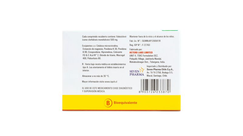 cloridrato de valaciclovir 500mg 42