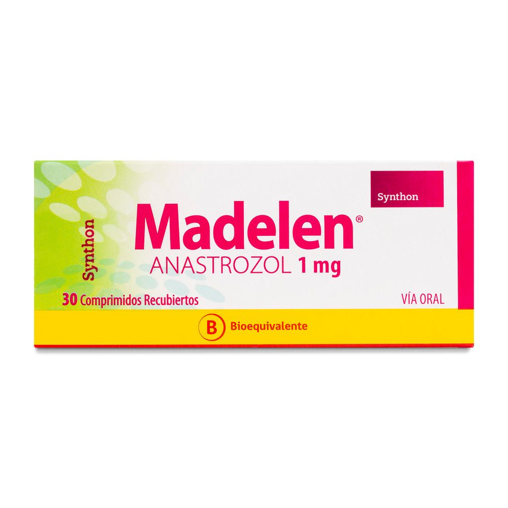 Madelen - Anastrozol 1 mg - 30 Comprimidos Recubiertos