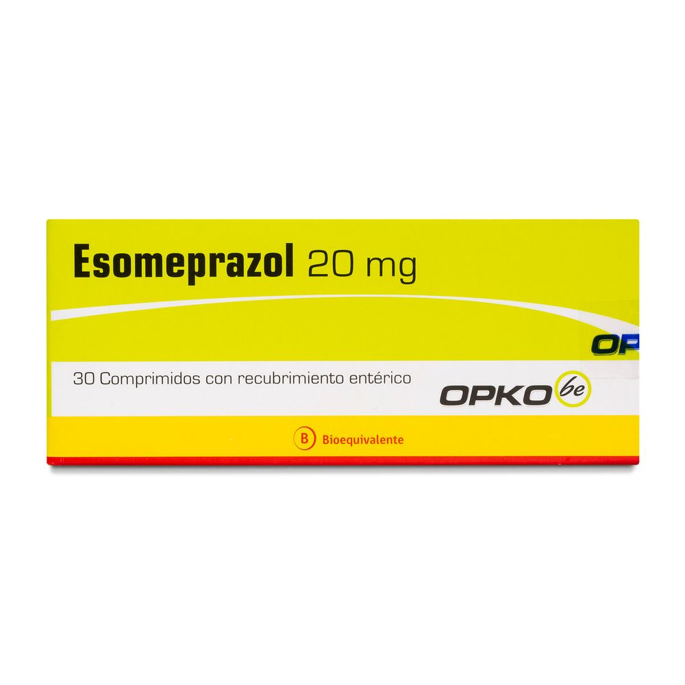 Esomeprazol 20 mg 30 Comprimidos Recubierto Entérico