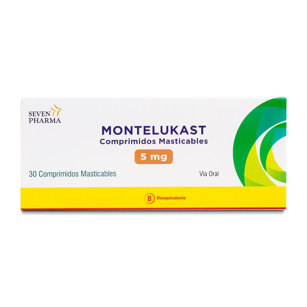 Montelukast 5 mg - 30 Comprimidos Masticables