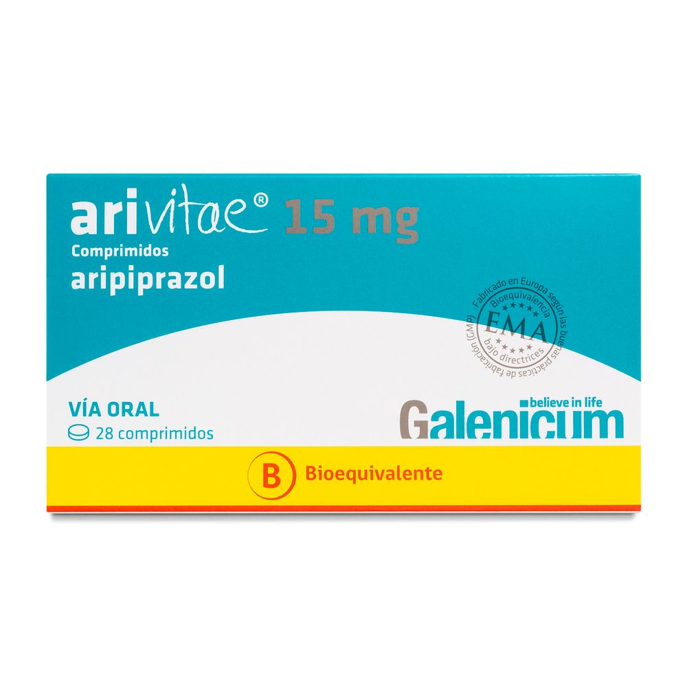 Arivitae - Aripiprazol 15 mg - 28 Comprimidos