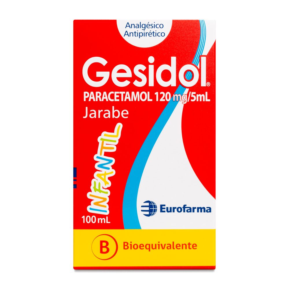 Gesidol - Paracetamol 120 mg/ 5 ml Jarabe