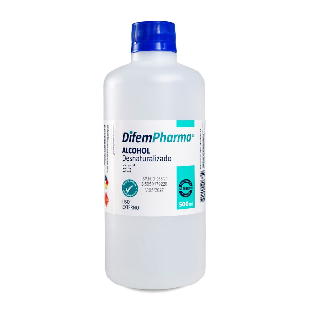 Alcohol Desnaturalizado 95° - 500 ml
