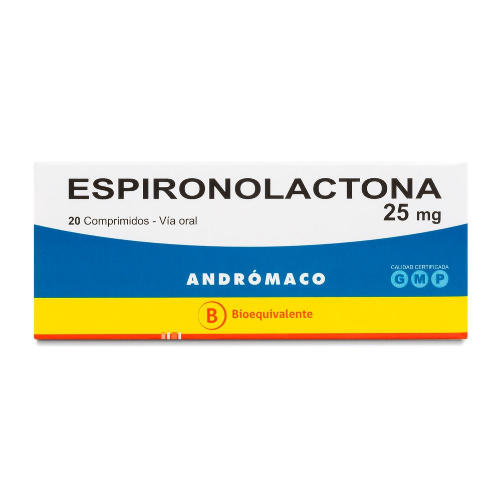 Espironolactona 25 mg 20 Comprimidos