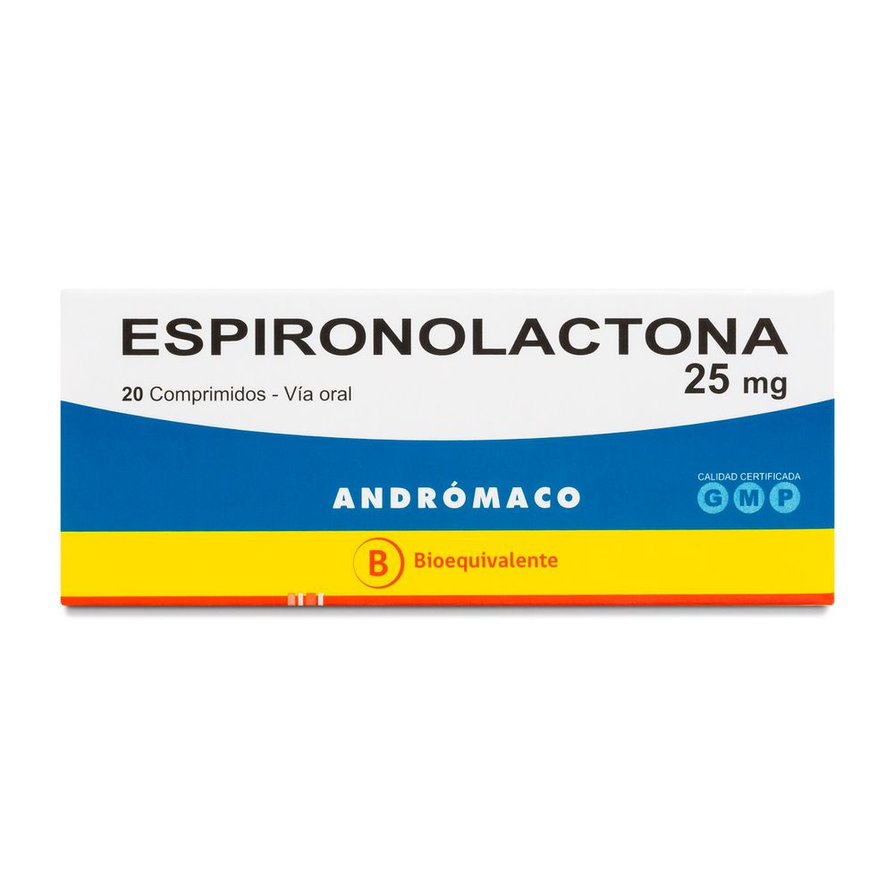 Espironolactona 25 mg 20 Comprimidos