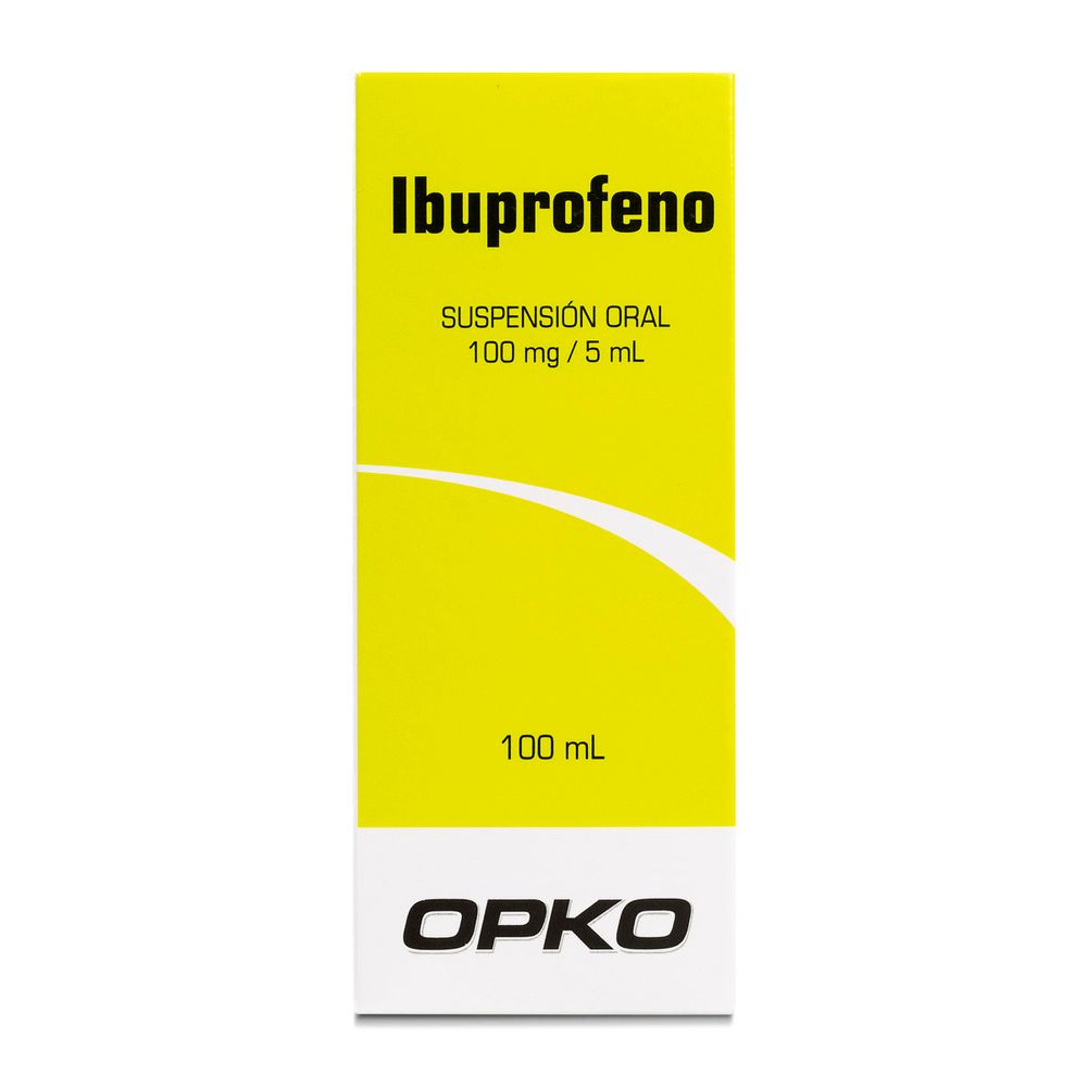 Ibuprofeno 100 mg / 5 ml Suspención Oral