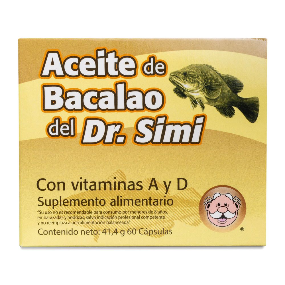Aceite Hígado Bacalao 40 mg - 60 Cápsula