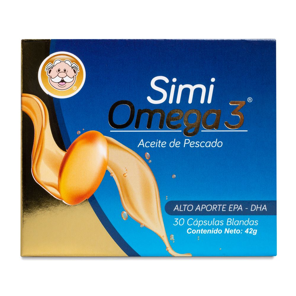 Simi Omega 3 - Aceite Pescado 1000 mg - 30 Cápsulas