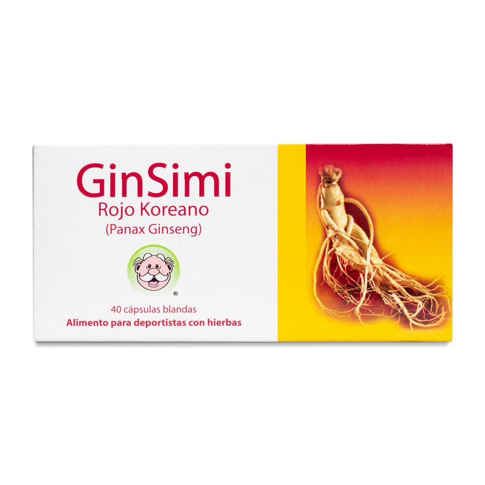 Ginsimi - Ginseng Rojo Koreano - 40 Cápsulas