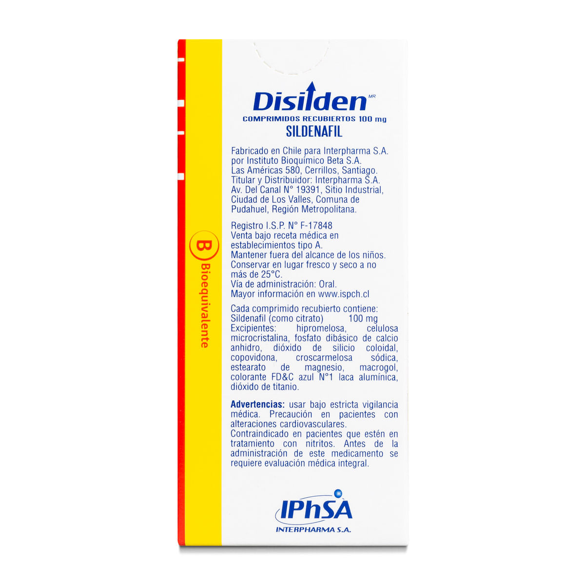 Disilden - Sildenafil 100 Mg - 10 Comprimidos