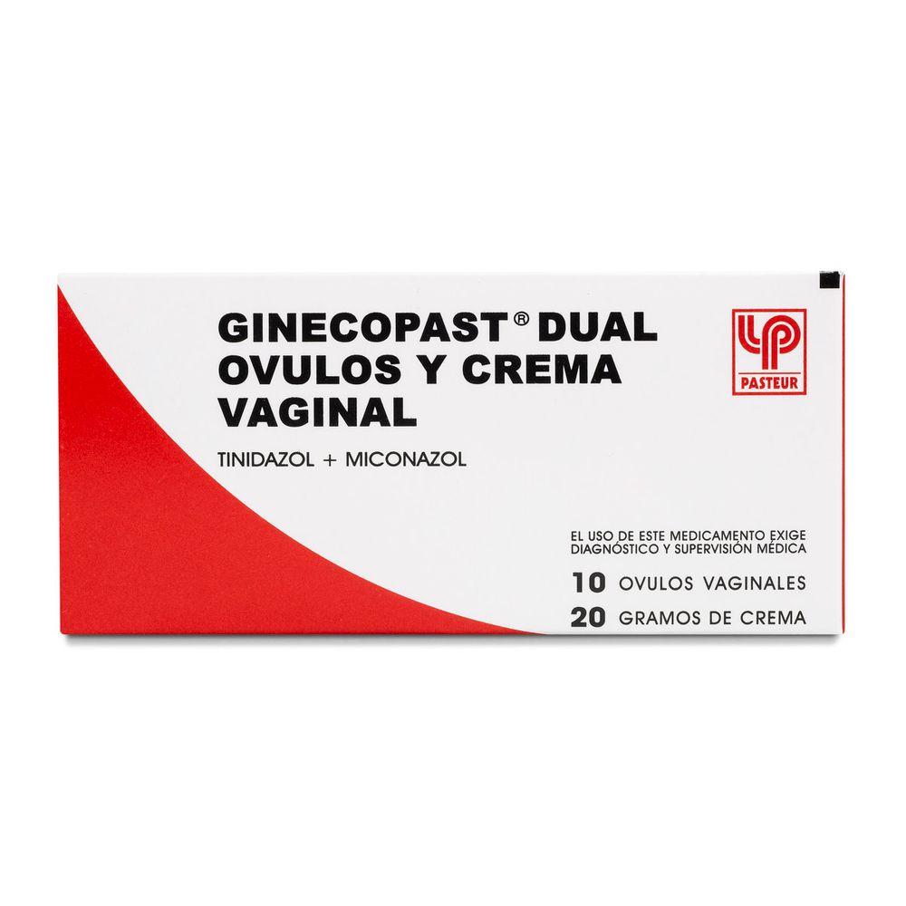 Ginecopast Dual - 10 Óvulos Y Crema Vaginal 20 gr