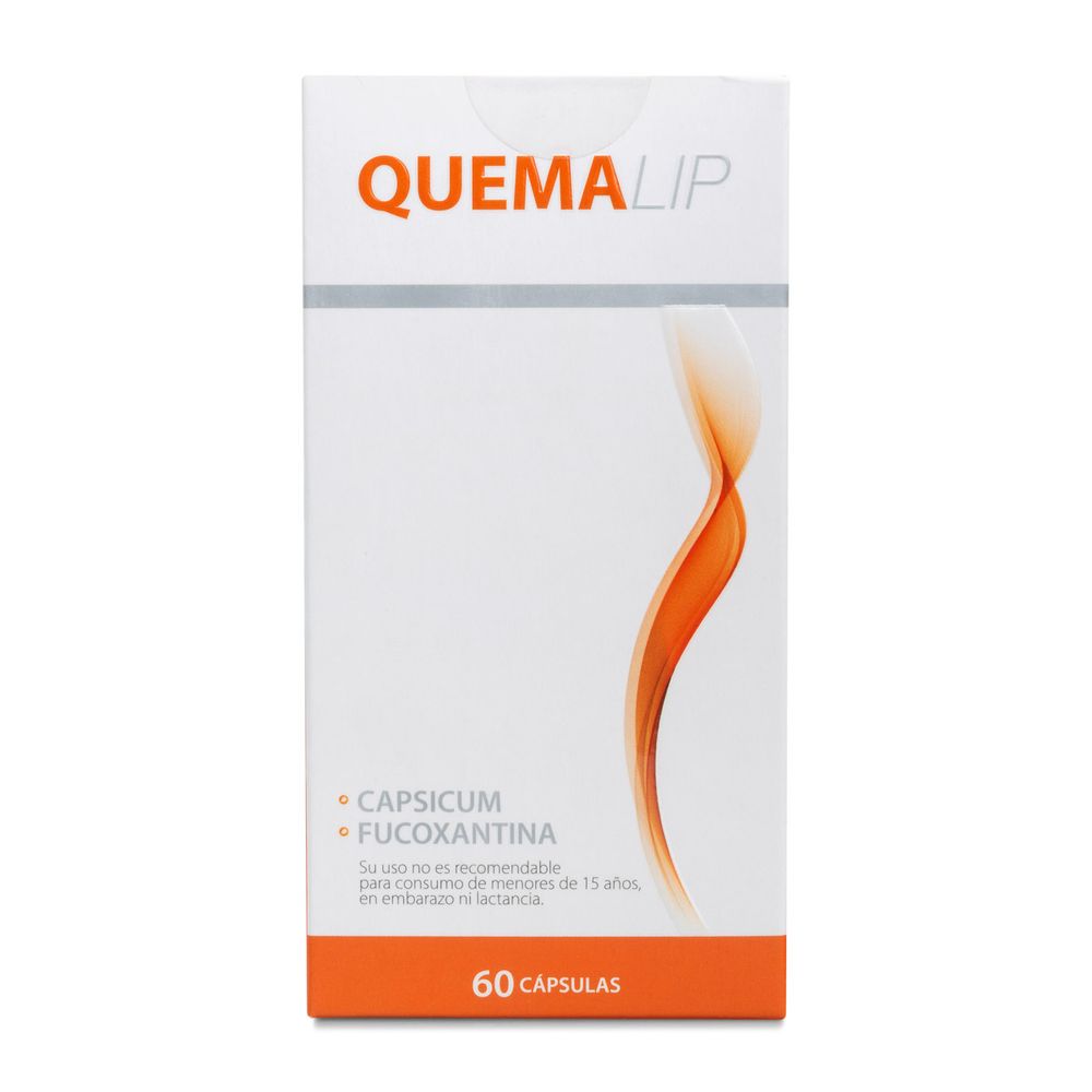 Quemalip - Fucoxantina / Capsicum - 30 / 200 mg - 60 Cápsulas