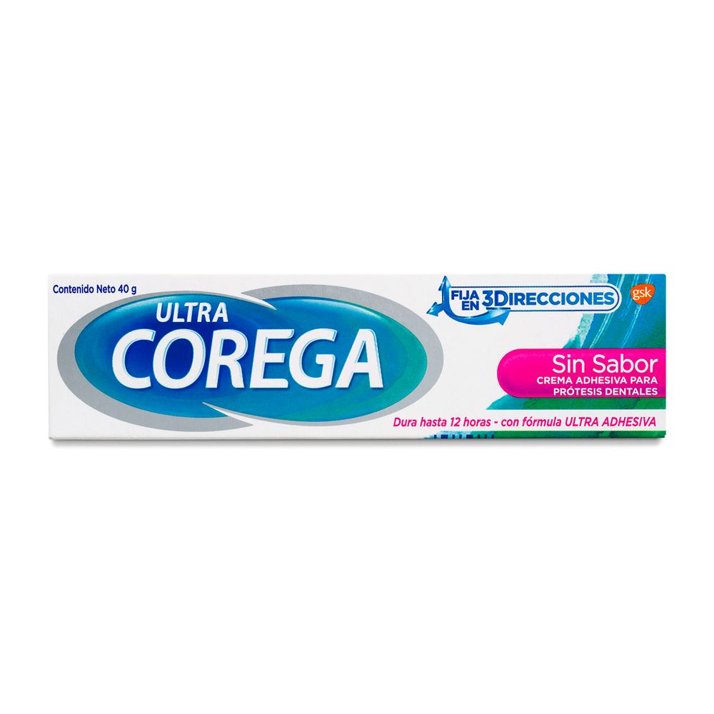 Ultra Corega - Adhesivo Para Protesis Sin Sabor - Crema 40 gr