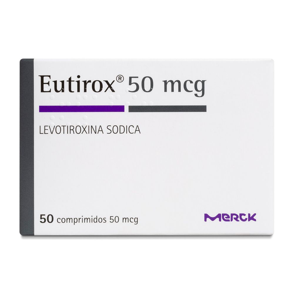 Eutirox 50 - Levotiroxina Sódica 50 mcg 50 Comprimidos