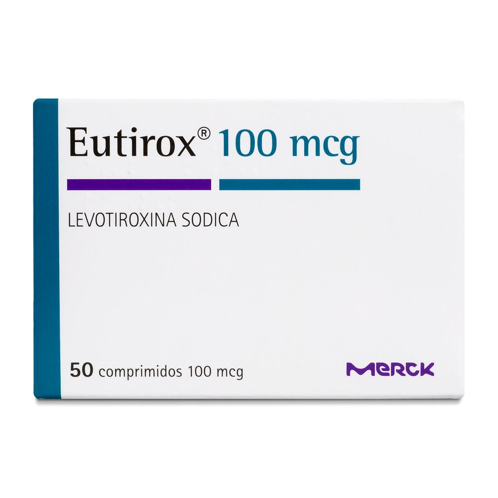 Eutirox 100 - Levotiroxina Sódica 100 mcg 50 Comprimidos