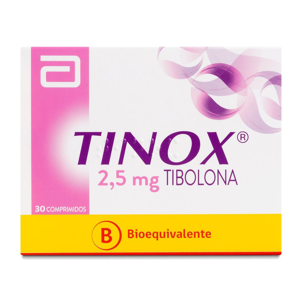 Tinox - Tibolona 2.5 Mg - 30 Comprimidos