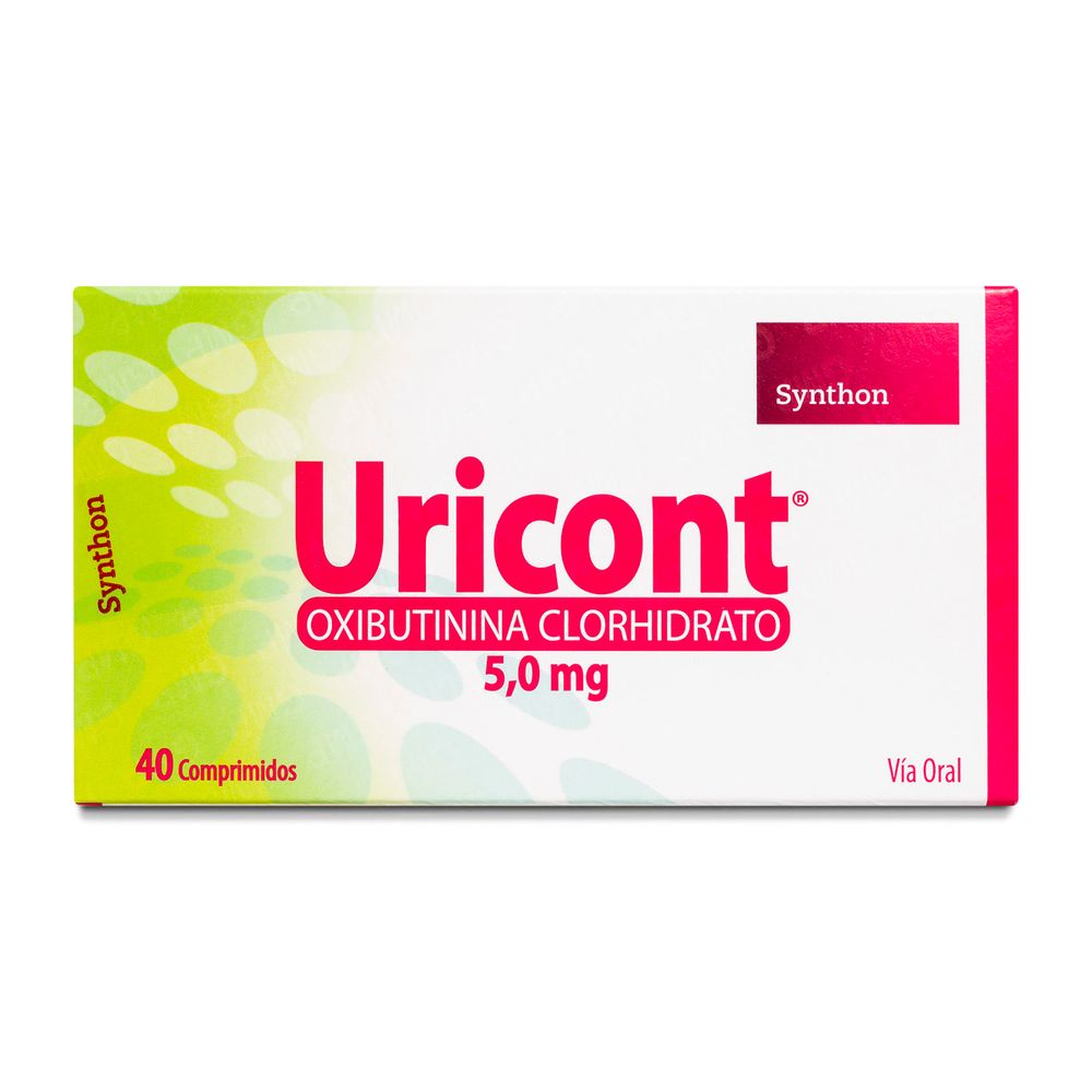 Uricont - Oxibutinina Clorhidrato 5 mg - 40 Comprimidos