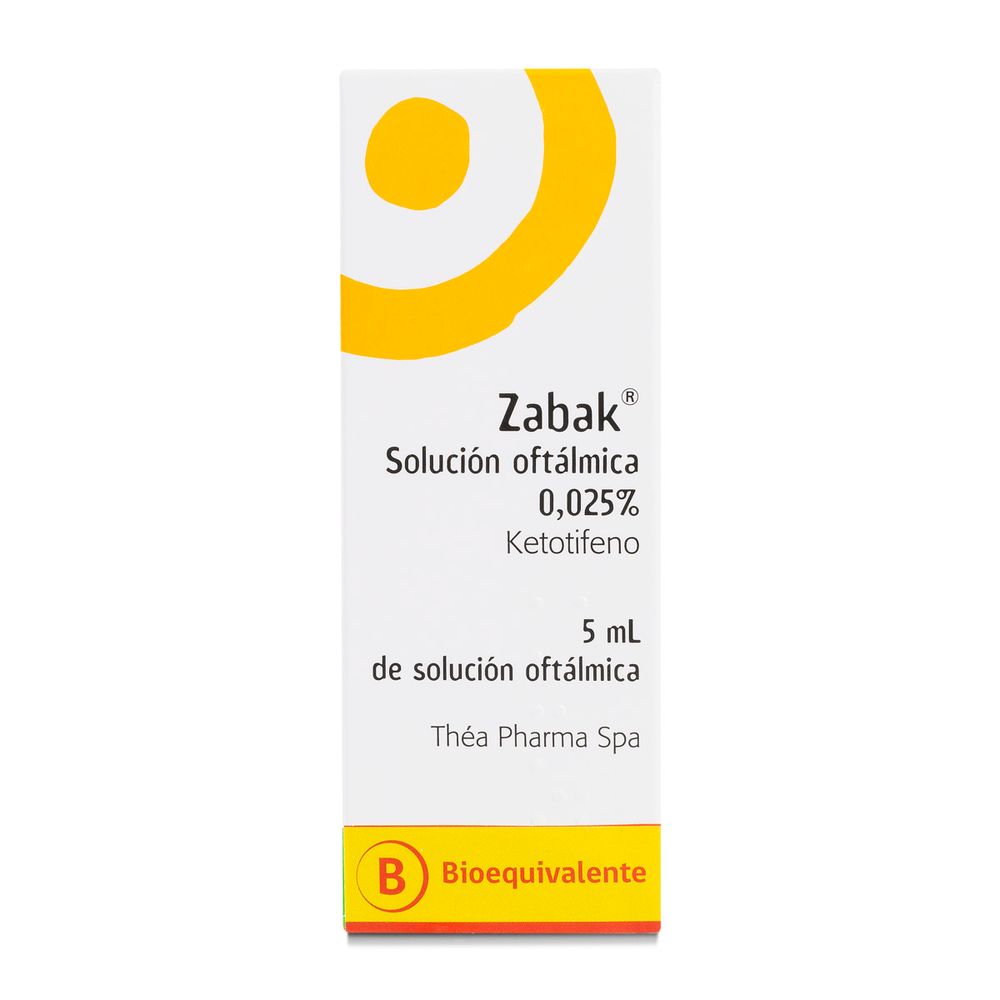 Zabak - Ketotifeno 0.025% Solución Oftálmica 5 ml