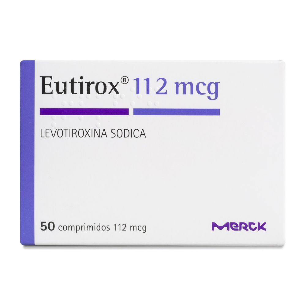 Eutirox 112 - Levotiroxina Sódica 112 mcg 50 Comprimidos