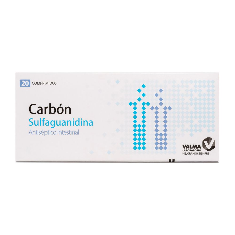 Carbon Sulfaguanidina 127 / 127 mg - 20 Comprimidos