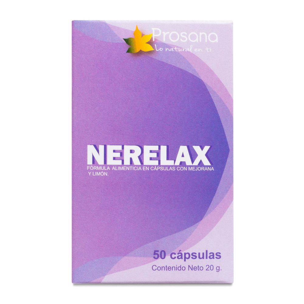 Nerelax - Limón (Citrus Limón) / Mejorana (Origanum Majorana) 50 Cápsula