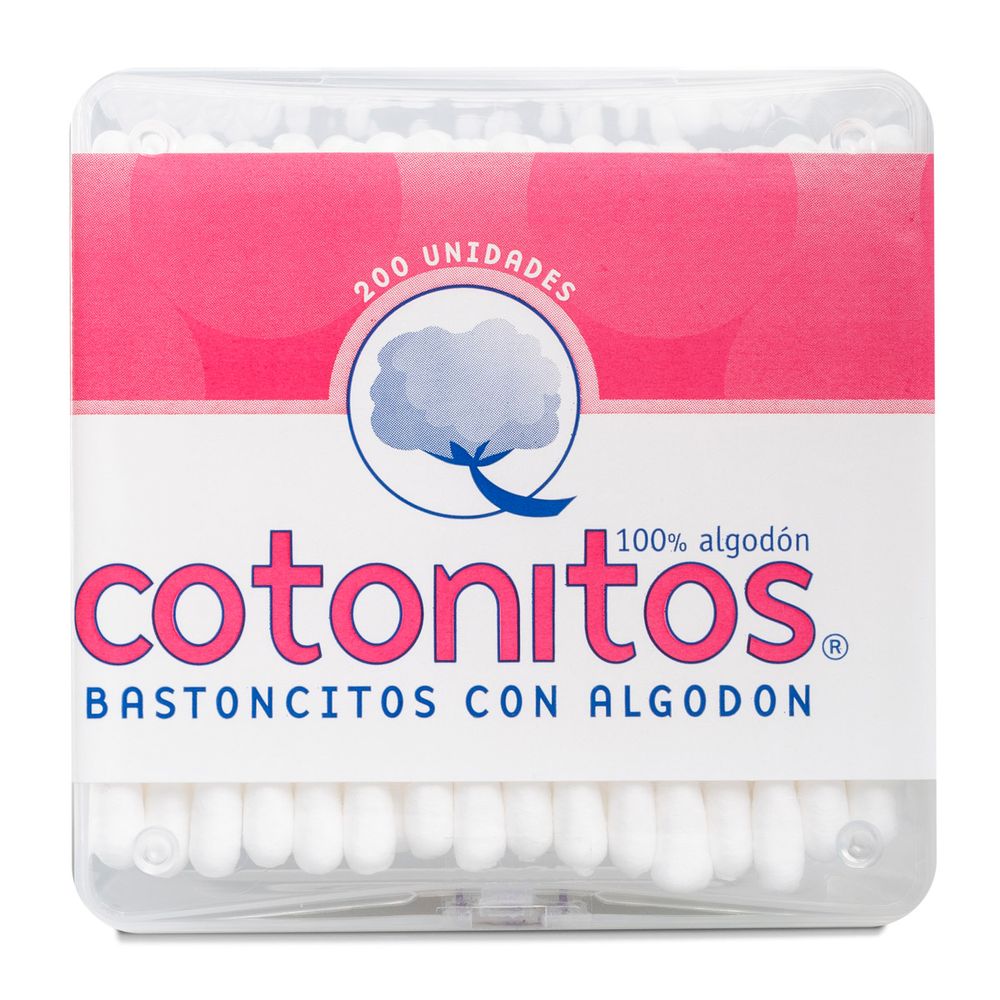 Cotonitos 100% Algodón - 200 Piezas