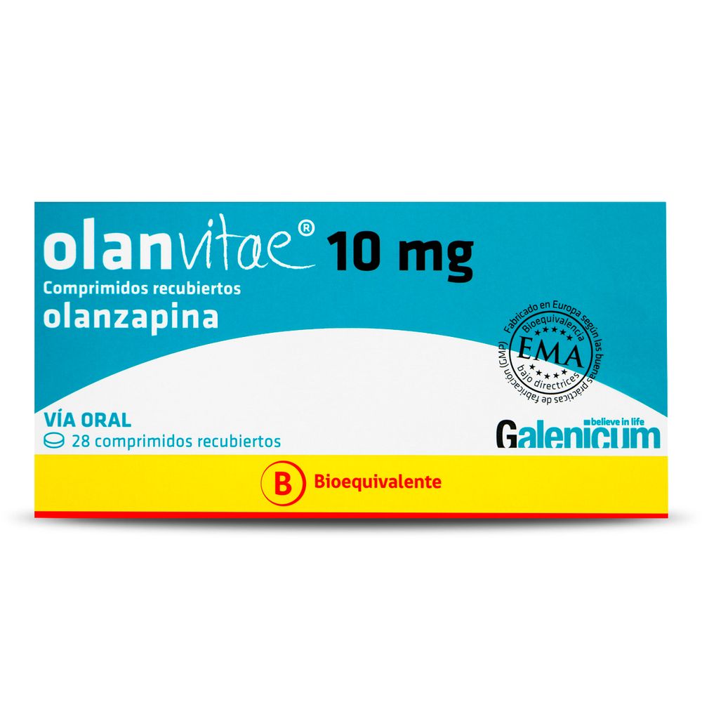 Olanvitae - Olanzapina 10 Mg - 28 Comprimidos Recubiertos