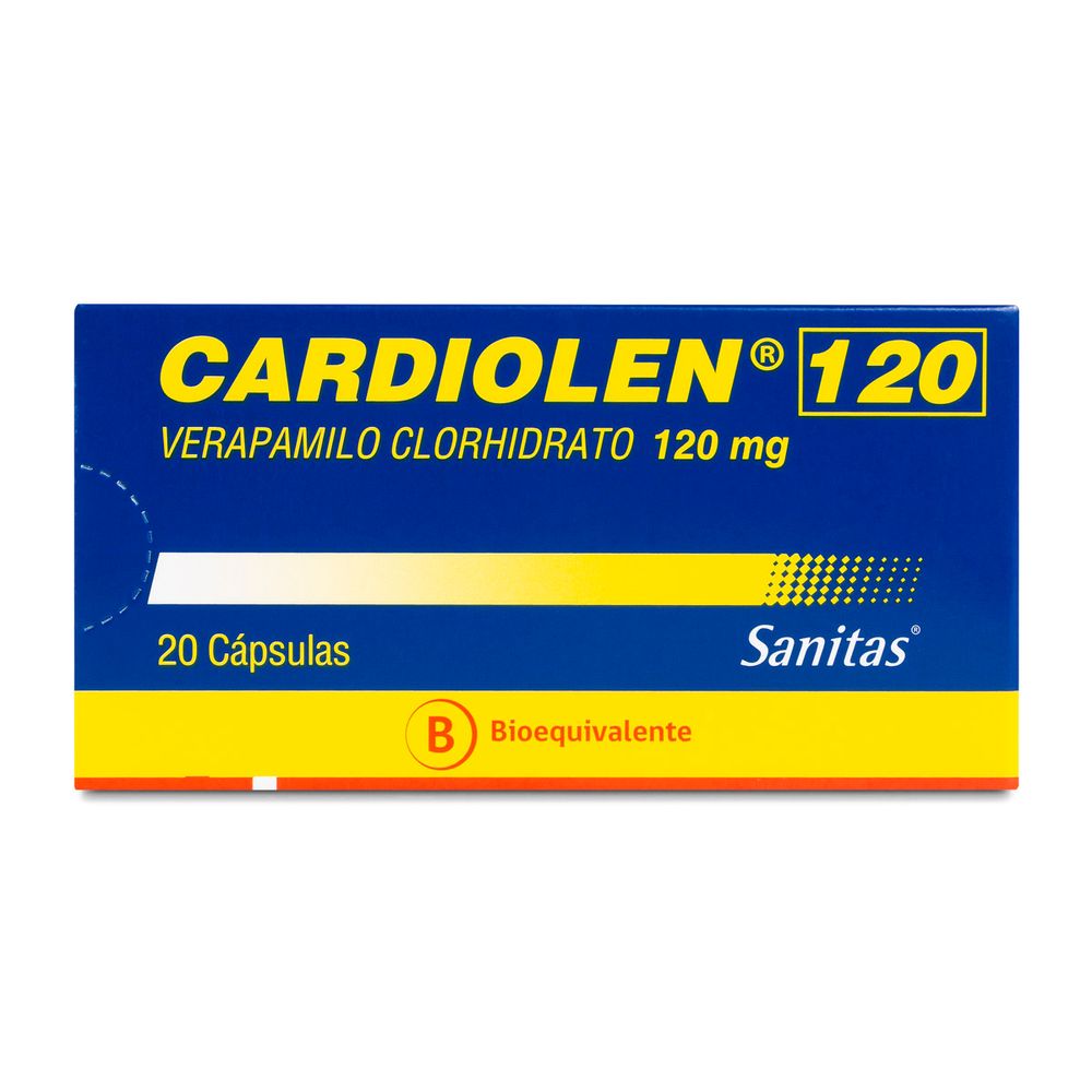 Cardiolen - Verapamilo 120 Mg - 20 Cápsulas