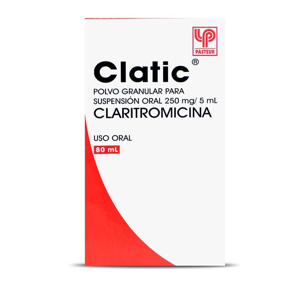 Clatic - Claritromicina 250 mg 80 ml Suspensión Oral