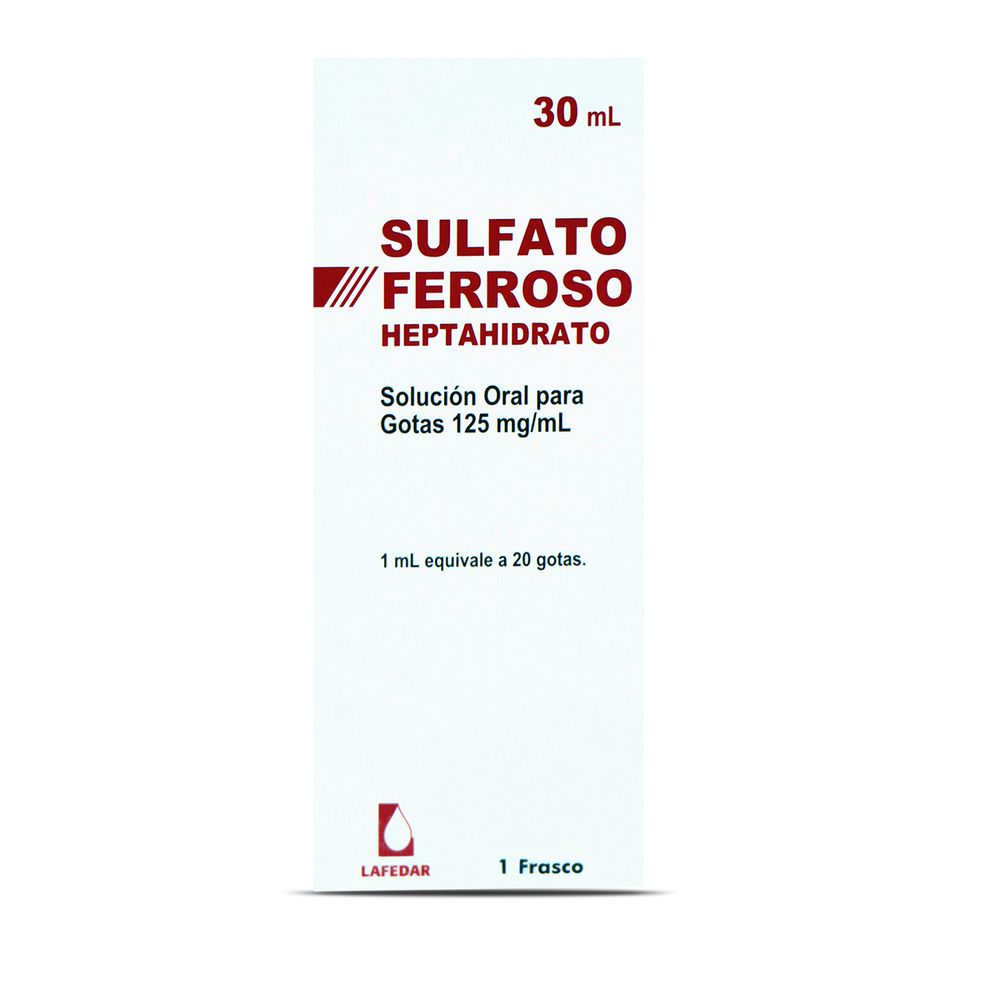 Sulfato Ferroso Heptahidrato 125 Mg/Ml Solución Gotas Orales 30 Ml