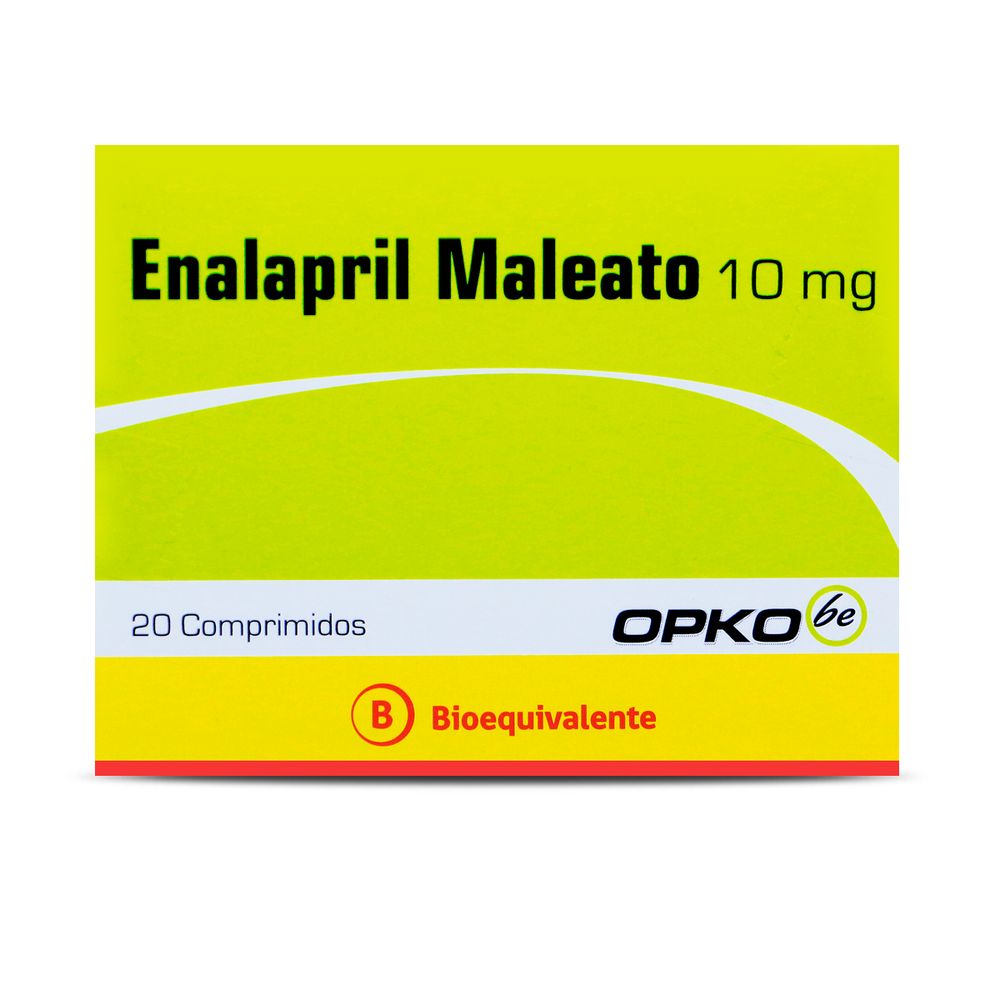 Enalapril Maleato 10 Mg - 20 Comprimidos
