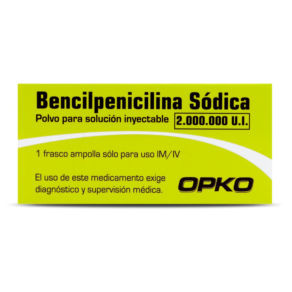 Bencilpenicilina Sódica Polvo Para Solución Inyectable 2.000.000 U.I.