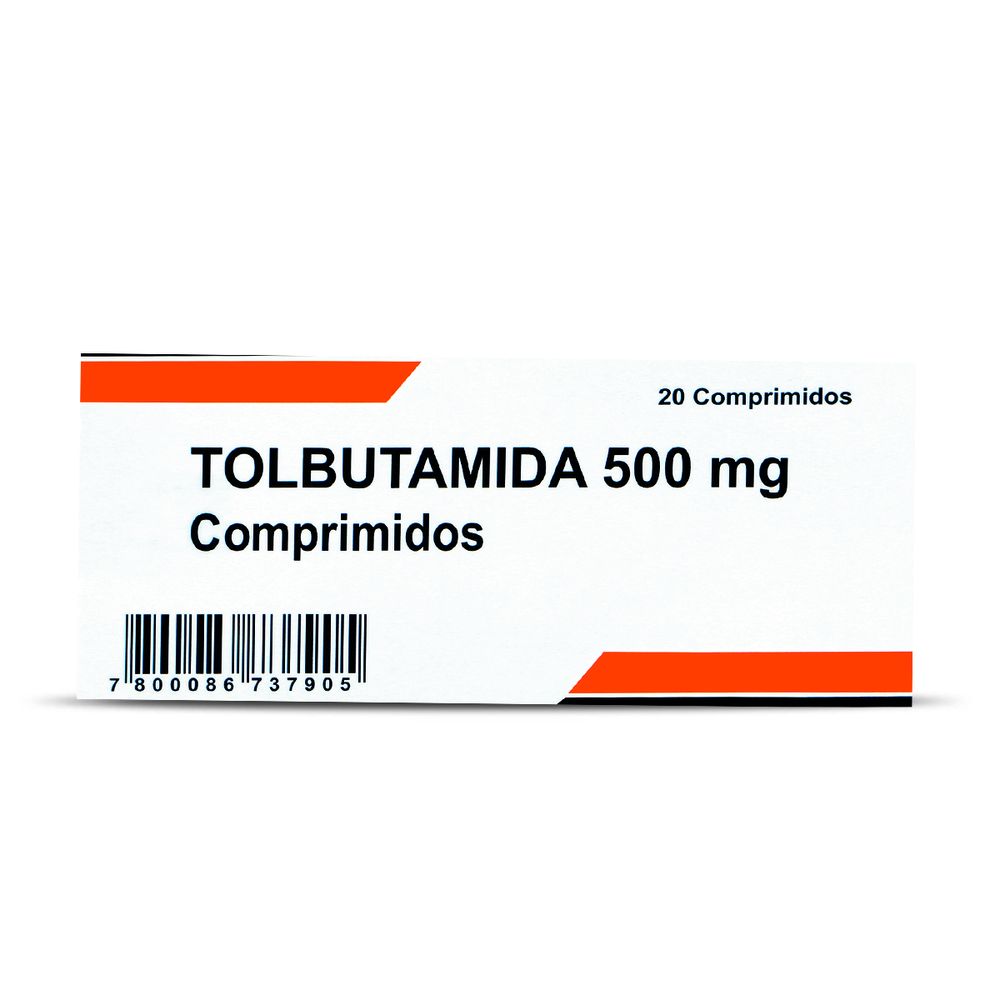 Tolbutamida 500 mg 20 Comprimidos