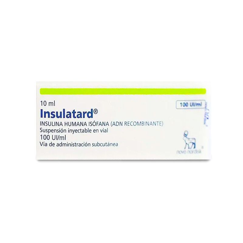 Insulatard - Insulina Humana (Hm) (Nph))100 UI / Ml 10 Ml Susp ...