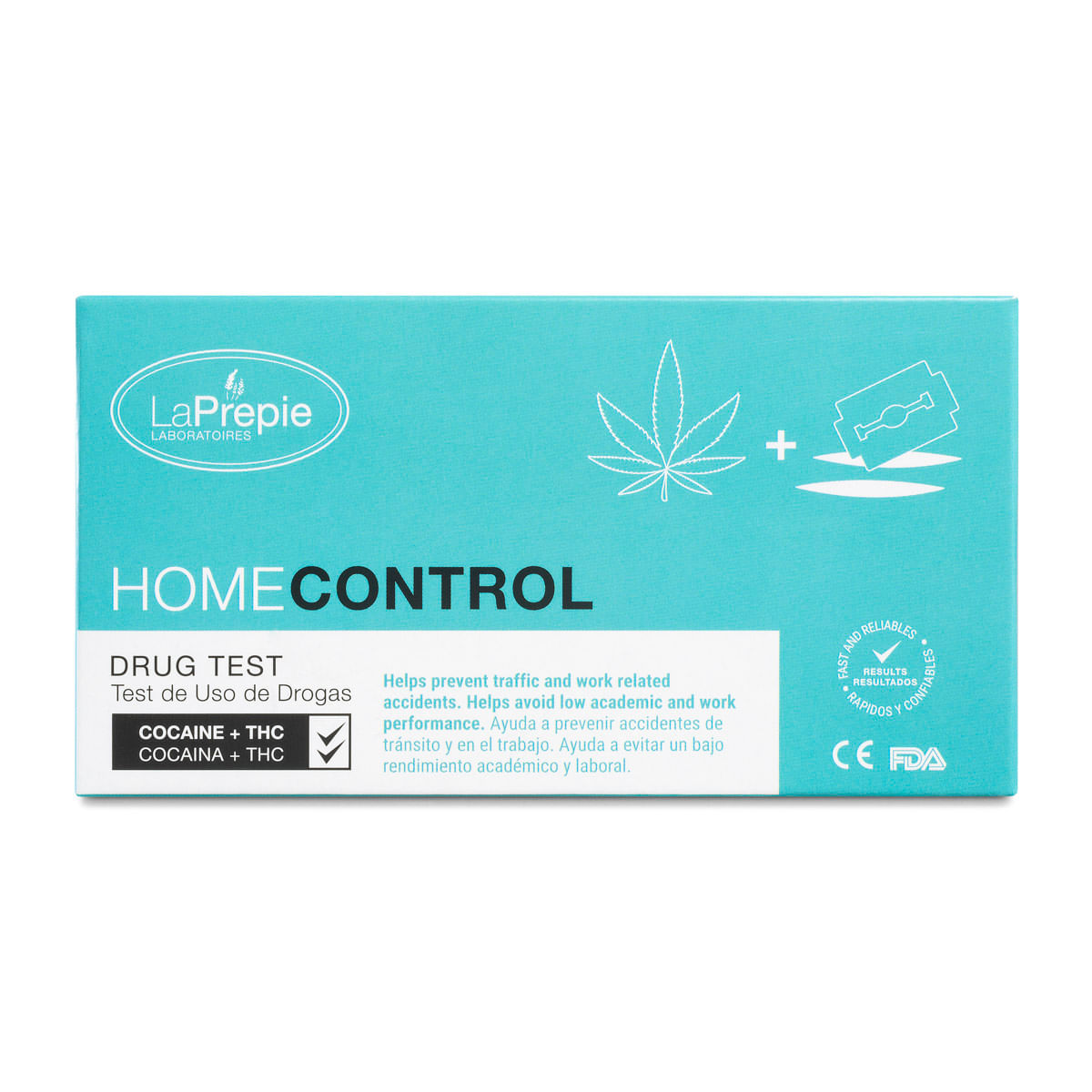 Home Control Drug Test - Test De Drogas (Cocaina Thc) 1 Pieza