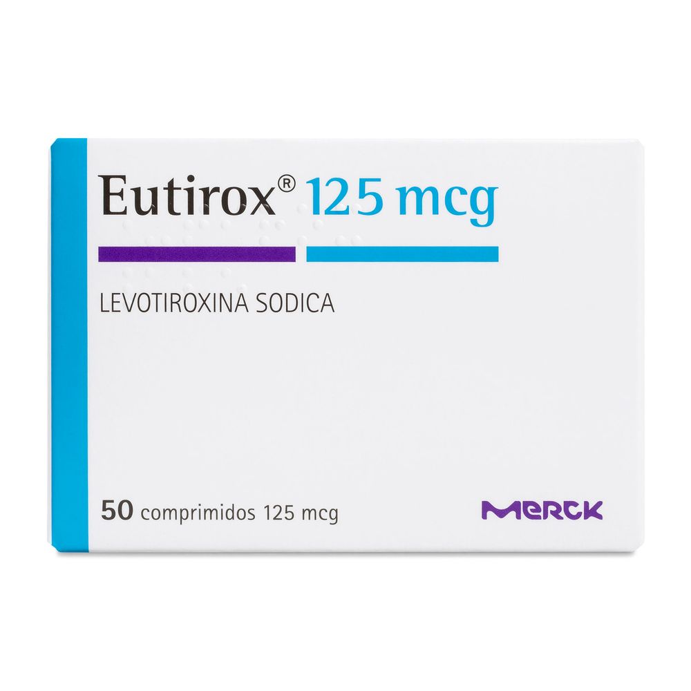 Eutirox 125 - Levotiroxina Sódica 125 mcg - 50 Comprimidos