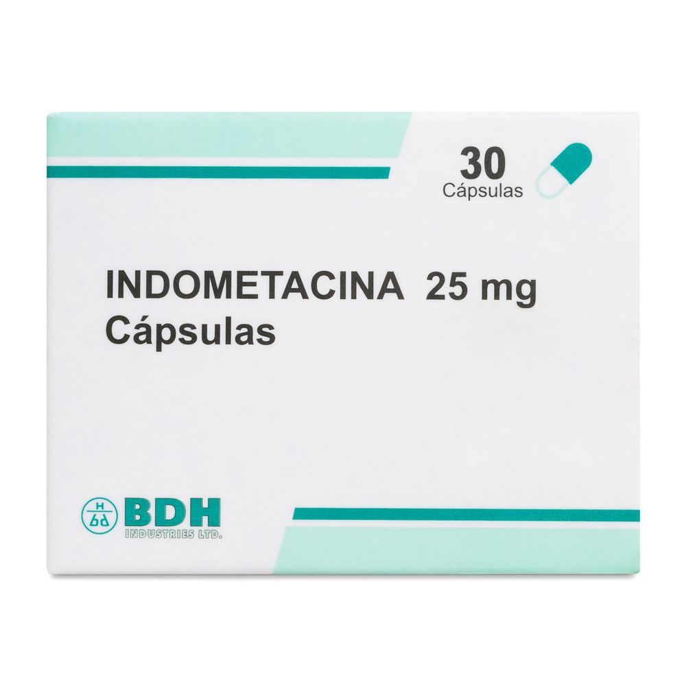 Indometacina 25 Mg - 30 Cápsulas