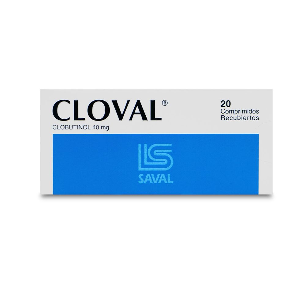 Cloval - Clobutinol 40 mg 20 Comprimidos Recubiertos