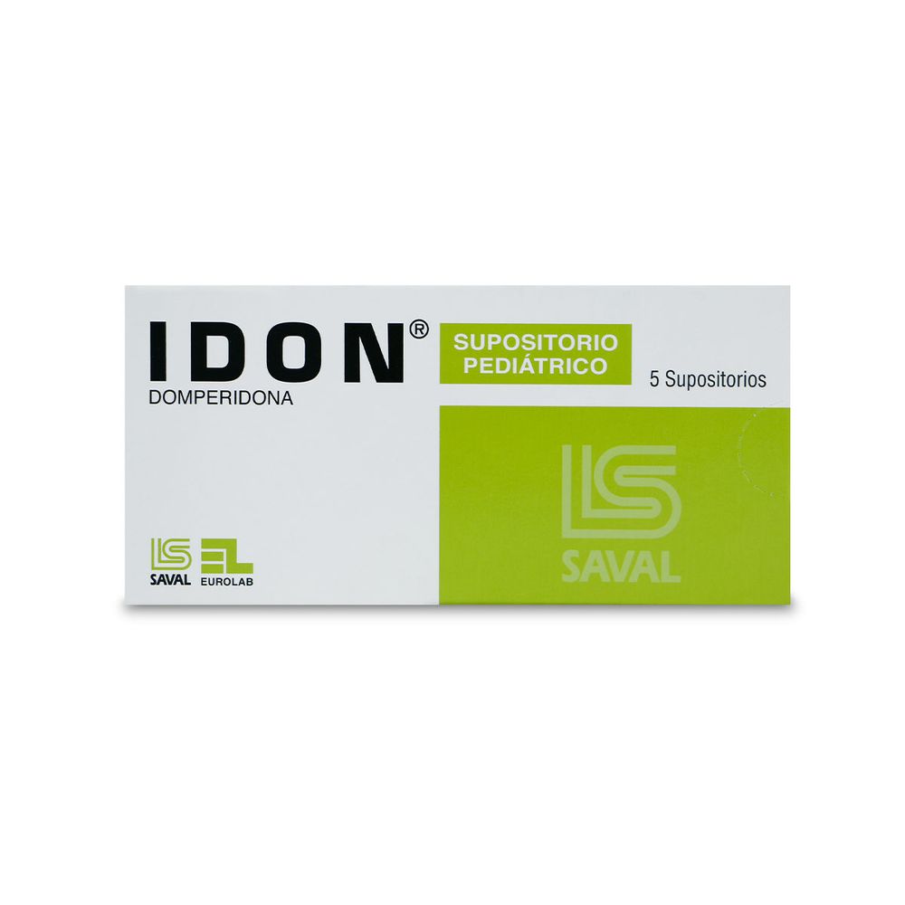 Idon Pediátrico - Domperidona 30 mg - 5 Supositorios Pediátricos