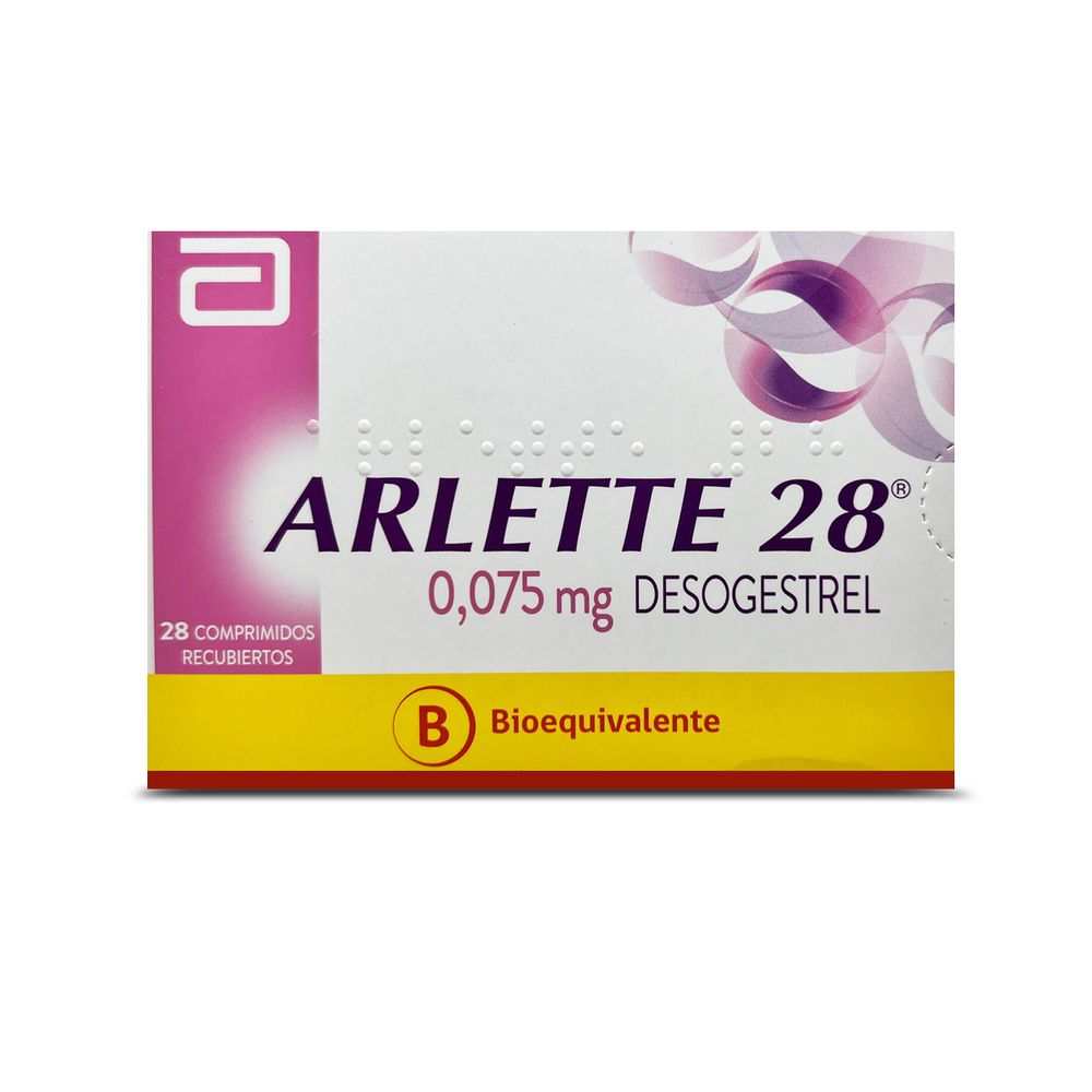 Arlette 28 - Desogestrel 0.075 Mg - 28 Comprimidos Recubiertos